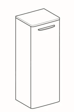 Geberit Selnova Square - Onderkast 866x330x280 Mm, 1 Deur, Glanzend Wit 500.182.01.1 -Badkamer Luxe ae5ffd8fa333e437f2463c79