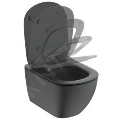 Ideal Standard Tesi - Hangend Toilet Met SoftClose Wc Bril, Aquablade, Zwart T3546V3 9 Ideal Standard Tesi - Hangend Toilet Met SoftClose Wc Bril, Aquablade, Zwart T3546V3 -Badkamer Luxe aeafd37f5b7ffbe067b6cb4c