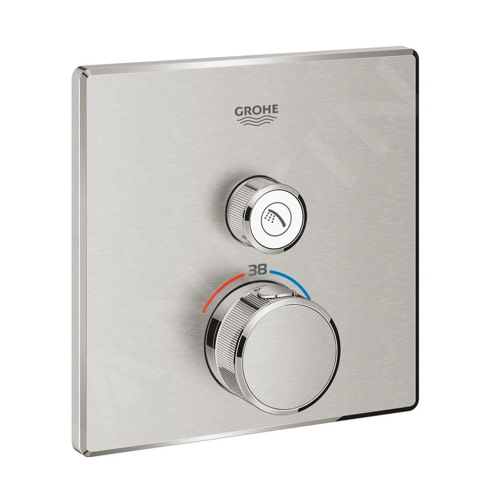 Grohe Grohtherm SmartControl - Thermostatische Mengkraan Voor 1 Functie, Supersteel 29123DC0 1 Grohe Grohtherm SmartControl - Thermostatische Mengkraan Voor 1 Functie, Supersteel 29123DC0