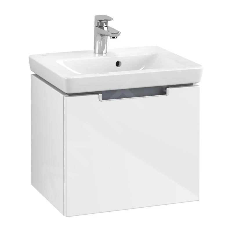 Villeroy & Boch Subway 2.0 - Wastafelkast, 485x420x379 Mm, 1 La, Glossy White A68500DH 1 Villeroy & Boch Subway 2.0 - Wastafelkast, 485x420x379 Mm, 1 La, Glossy White A68500DH