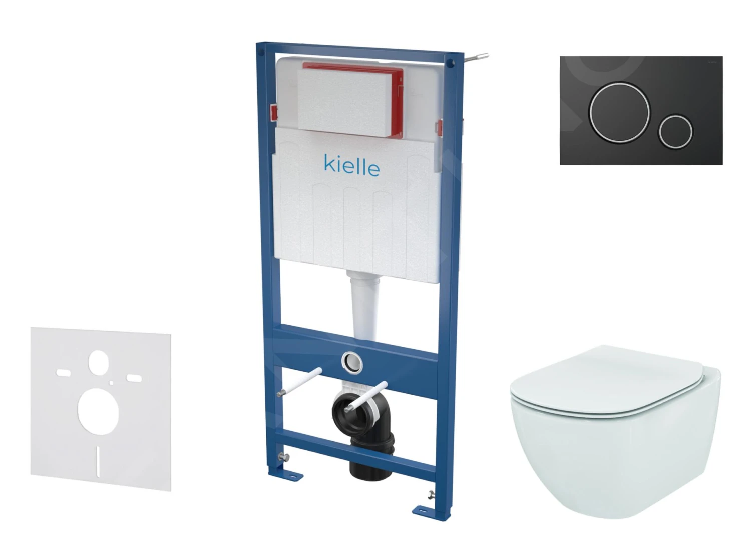 Kielle Genesis - Voorwand Montageset, Tesi Toilet En Softclose Toiletbril, Aquablade, Gemini II Bedieningsplaat, Mat Zwart/chroom SANI11AD5101 1 Kielle Genesis - Voorwand Montageset, Tesi Toilet En Softclose Toiletbril, Aquablade, Gemini II Bedieningsplaat, Mat Zwart/chroom SANI11AD5101