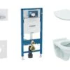 Geberit Duofix - Set Voorwandinstallatie, Closet Alpha Met WC-zitting, SIGMA50 Bedieningsknop, Alpine Wit 111.300.00.5 ND8