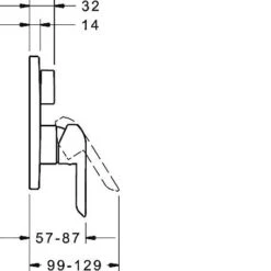 Hansa Vantis - Inbouwkraan Voor 2 Uitgangen, Chroom 82609073 -Badkamer Luxe b26d8c0ea1304542b82b3433