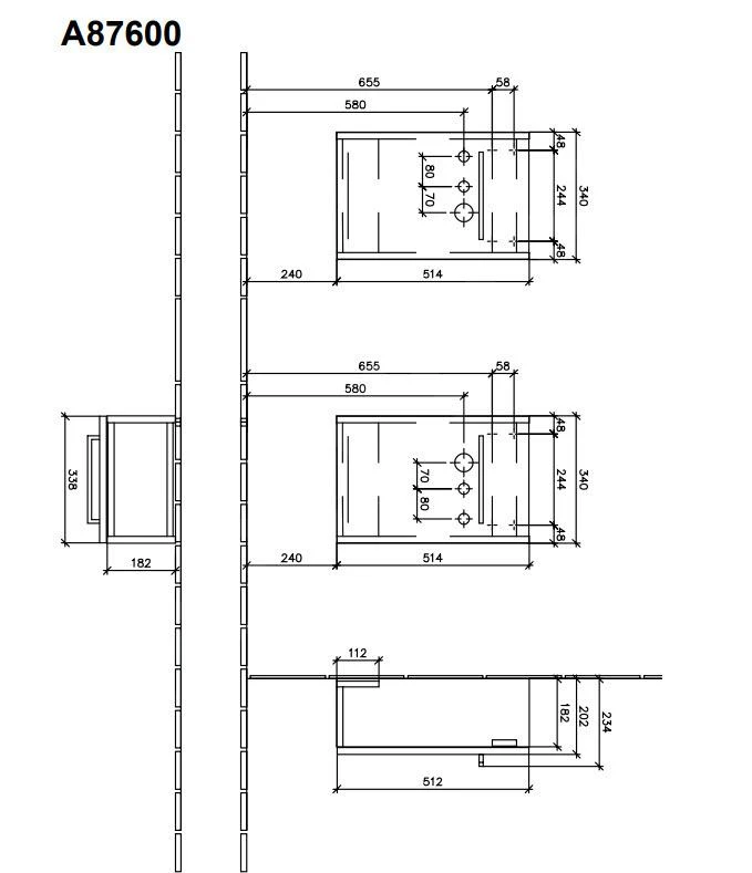 Villeroy & Boch Avento - Wastafelkast, 340x514x202 Mm, 1 Deur, Elm Impresso A87600PN 2 Villeroy & Boch Avento - Wastafelkast, 340x514x202 Mm, 1 Deur, Elm Impresso A87600PN - Afbeelding 2