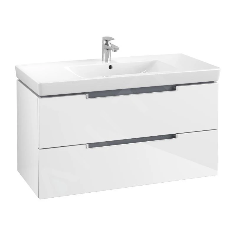 Villeroy & Boch Subway 2.0 - Wastafelkast, 987x520x449 Mm, Glossy White A69700DH 1 Villeroy & Boch Subway 2.0 - Wastafelkast, 987x520x449 Mm, Glossy White A69700DH