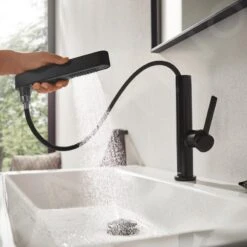 Hansgrohe Finoris - Wastafelkraan 230, Incl. Push-Open Afvoer En Uittrekbare Douche, EcoSmart, Mat Zwart 76063670 16 Hansgrohe Finoris - Wastafelkraan 230, Incl. Push-Open Afvoer En Uittrekbare Douche, EcoSmart, Mat Zwart 76063670 -Badkamer Luxe b2c620208d7cece8cb877dcd