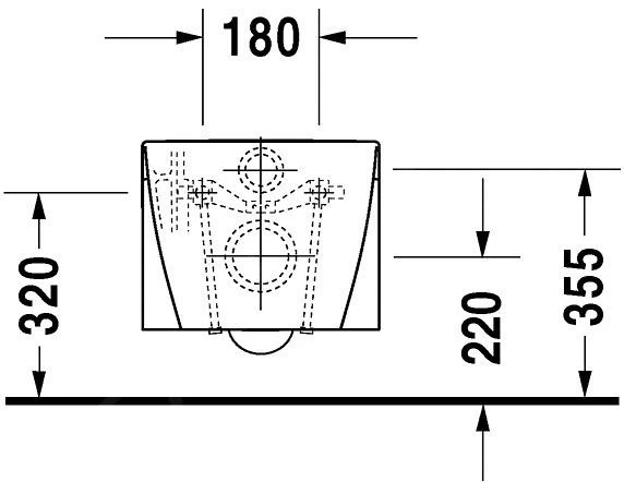 Duravit Starck 2 - Hangend Toilet, Wit 2533090000 4 Duravit Starck 2 - Hangend Toilet, Wit 2533090000 - Afbeelding 4