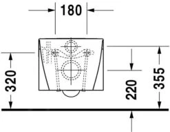 Duravit Starck 2 - Hangend Toilet, Met WonderGliss, Wit 25330900001 11 Duravit Starck 2 - Hangend Toilet, Met WonderGliss, Wit 25330900001 -Badkamer Luxe b31efa91f82a3d7d5ede4390