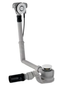 Geberit Toebehoren - Afvoer- En Overloopgarnituur, Bedieningssysteem PushControl, Lengte 260 Mm, Chroom 150.750.21.6