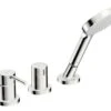 Hansa Vantis Style - Badrandmengkraan, 3-gats Installatie, Chroom 54709007