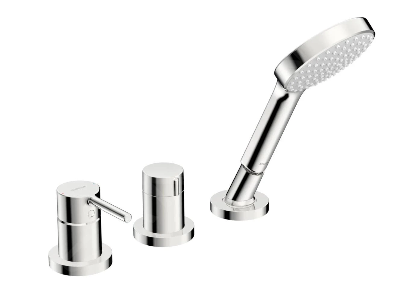 Hansa Vantis Style - Badrandmengkraan, 3-gats Installatie, Chroom 54709007 1 Hansa Vantis Style - Badrandmengkraan, 3-gats Installatie, Chroom 54709007