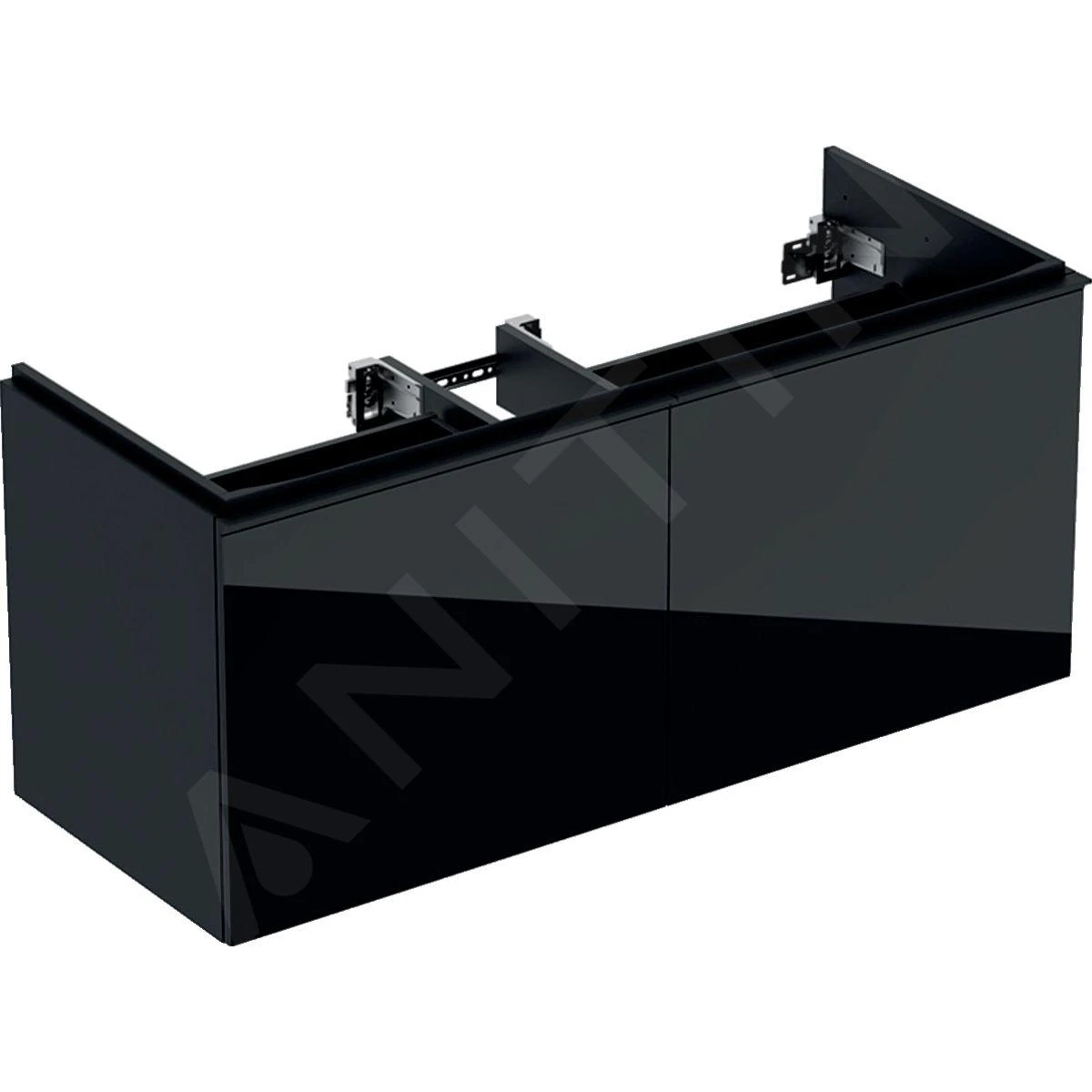 Geberit Acanto - Wastafelkast, 1190x476x535 Mm, 2 Laden, Stankafsluiter, Zwart 502.355.16.1 1 Geberit Acanto - Wastafelkast, 1190x476x535 Mm, 2 Laden, Stankafsluiter, Zwart 502.355.16.1