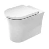 Duravit White Tulip - Staand Toilet, Afvoer Horizontaal, Rimless, Met WonderGliss, Wit 20010900001