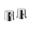 Axor Uno - Afbouwset Voor 2 Gats Badrandthermostaat, Chroom 38480000