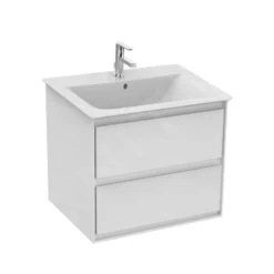 Ideal Standard Connect Air - Wastafelonderkast, 600x440x517 Mm, Glanzend Wit/lichtgrijs Mat E0818KN