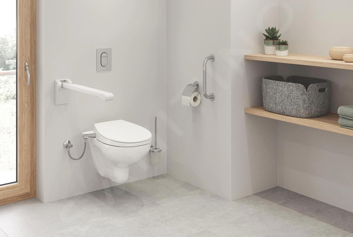 Grohe Bau Ceramic - Manuele Bidetzitting Inclusief Toiletpot, SoftClose, Alpine Wit 39651SH0 12 Grohe Bau Ceramic - Manuele Bidetzitting Inclusief Toiletpot, SoftClose, Alpine Wit 39651SH0 - Afbeelding 12