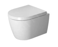 Duravit ME By Starck - Hangend Toilet Compact, Rimless, Met HygieneGlaze, Wit/mat Wit 2530099000