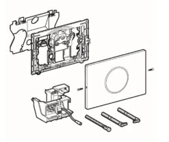 Geberit Sigma10 - Bedieningsplaat, Elektronisch, Dual Flush Spoeling, Netvoeding, Geborsteld RVS 115.906.SN.1 -Badkamer Luxe b64befe076dec5150a889cc2