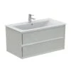 Ideal Standard Connect Air - Wastafelonderkast 1000x440x517 Mm, Glanzend Lichtgrijs/wit Mat E0821EQ