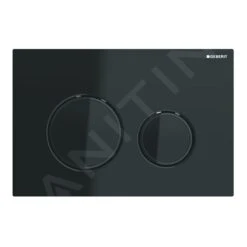 Geberit Sigma21 - Bedieningsplaat, Dual Flush Spoeling, Zwart/zwart Chroom 115.651.SJ.1