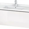 Duravit L-Cube - Wastafelonderkast 408x1020x469 Mm, 1 La, Glanzend Wit LC616602222