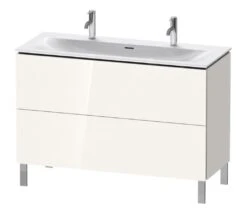 Duravit L-Cube - Wastafelonderkast 856x1220x481 Mm, 2 Laden, Glanzend Wit LC659902222