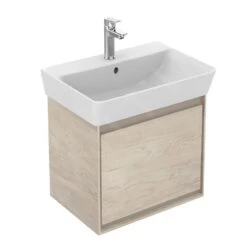 Ideal Standard Connect Air - Wastafelonderkast Cube 500 Mm, Licht Pijnboom/mat Beige Gelakt E0842UK