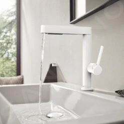 Hansgrohe Finoris - Wastafelkraan 230, Incl. Push-Open Afvoer En Uittrekbare Douche, EcoSmart, Mat Wit 76063700 12 Hansgrohe Finoris - Wastafelkraan 230, Incl. Push-Open Afvoer En Uittrekbare Douche, EcoSmart, Mat Wit 76063700 -Badkamer Luxe b8574f4cb3ed3b3cf7e6107c