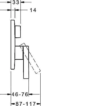 Hansa Loft - Inbouw Badkraan, Met Omstelkraan Voor 2 Functies, Chroom 87729003 2 Hansa Loft - Inbouw Badkraan, Met Omstelkraan Voor 2 Functies, Chroom 87729003 - Afbeelding 2