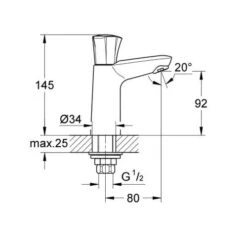 Grohe Costa L - Toiletkraan, Chroom 20186001 -Badkamer Luxe b8ec286a8fc00809658bfdb6
