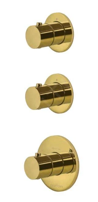 Paffoni Modular Box - Thermostatische Inbouwkraan, Voor 2 Uitgangen, Goud MDE018HG 1 Paffoni Modular Box - Thermostatische Inbouwkraan, Voor 2 Uitgangen, Goud MDE018HG