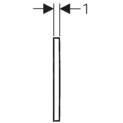 Geberit Omega30 - Bedieningsplaat, Wit/glanzend Chroom 115.080.KJ.1 -Badkamer Luxe b99eee05288f2aacced096aa 1