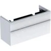 Geberit Smyle Square - Wastafelkast, 1184x470x617 Mm, 2 Laden, Glanzend Wit/mat Wit 500.356.00.1