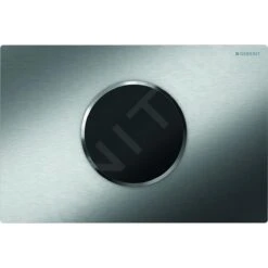 Geberit Sigma10 - Bedieningsplaat, Elektronisch, Dual Flush Spoeling, Batterij, Geborsteld/gepolijst RVS 115.908.SN.1