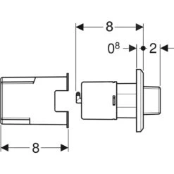 Geberit Spoelsystemen - Afstandsbediening Pneumatisch, Vooruitstekend, Chroom 116.054.21.1 -Badkamer Luxe ba68a8a22d715651fa5dd2b5