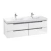 Villeroy & Boch Subway 2.0 - Wastafelkast, 1287x420x449 Mm, 4 Laden, Glossy White A69200DH