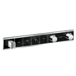 Hansgrohe RainSelect - Afbouwdeel Voor Thermostatische Douchekraan Voor 4 Functies, Zwart/chroom 15357600
