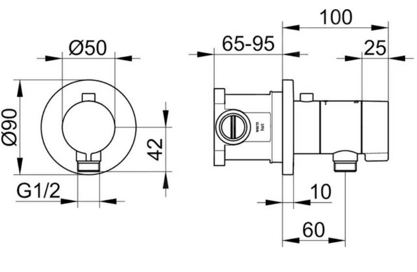 Keuco IXMO - SOLO Inbouw Thermostatische Douchekraan Incl. Inbouwdeel, Chroom 59554010021 2 Keuco IXMO - SOLO Inbouw Thermostatische Douchekraan Incl. Inbouwdeel, Chroom 59554010021 - Afbeelding 2