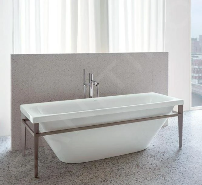 Duravit Xviu - Vrijstaand Bad, 1800x800 Mm, Met Metalen Onderstel, Wit/champagne 700443000B10000 4 Duravit Xviu - Vrijstaand Bad, 1800x800 Mm, Met Metalen Onderstel, Wit/champagne 700443000B10000 - Afbeelding 4