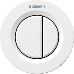 Geberit Spoelsystemen - Afstandsbediening Type 01, Pneumatisch, Voor 2-toets Spoeling, Alpine Wit 116.042.11.1