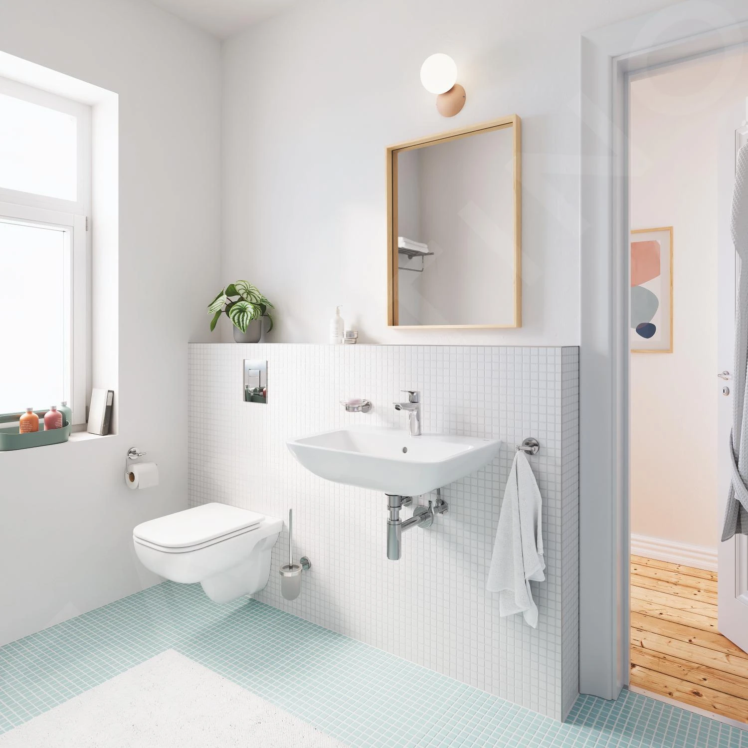 Grohe Start Edge - Wandcloset Met Softclose Zitting, Rimless, Wit Alpine 39815000 7 Grohe Start Edge - Wandcloset Met Softclose Zitting, Rimless, Wit Alpine 39815000 - Afbeelding 7