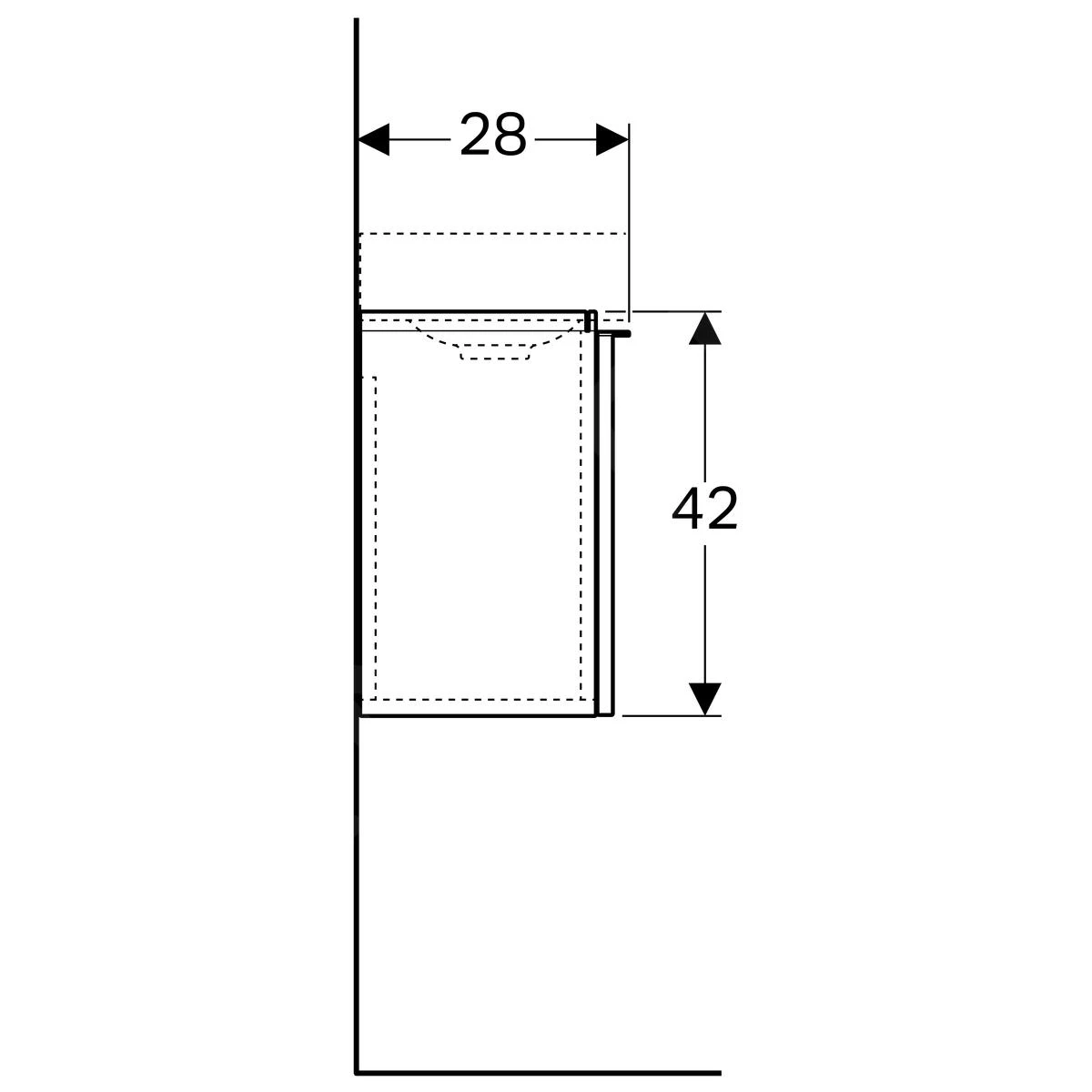 Geberit ICon - Fontein Onderkast, 370x412x261 Mm, Platina Hoogglans 840039000 3 Geberit ICon - Fontein Onderkast, 370x412x261 Mm, Platina Hoogglans 840039000 - Afbeelding 3