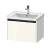 Duravit Ketho.2 - Wastafelkast 440x634x455 Mm, 1 Lade, Glanzend Wit K25082022220000