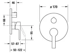 Duravit B.2 - Inbouw Thermostatische Badkraan, Voor 2 Functies, Chroom B25210018010 -Badkamer Luxe c0c290a9c0acdde19fa8bcda