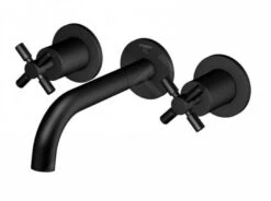 Steinberg 250 - Inbouw Wastafelkraan, 3-gats Installatie, Met Inbouwdeel, Mat Zwart 250 1902 S