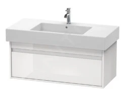 Duravit Ketho - Wastafelonderkast 410x1000x455 Mm, 1 Lade, Glanzend Wit KT669102222