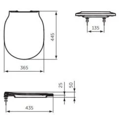 Ideal Standard Connect Air - Wc Bril, Soft-Close, Zwart E0368V3 -Badkamer Luxe c406d8a2e7c37cbb8b2f159e