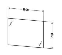 Duravit Spiegels - Spiegel 1000x700 Mm, Met LED-verlichting En Verwarming LM7827D00000000 -Badkamer Luxe c4238b4087303dfb8c270b77