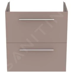 Ideal Standard I.Life S - Wastafelonderkast, 600x375x630 Mm, 2 Laden, Mat Beige T5293NH -Badkamer Luxe c4ef3e04c33fd693e6cf30c5