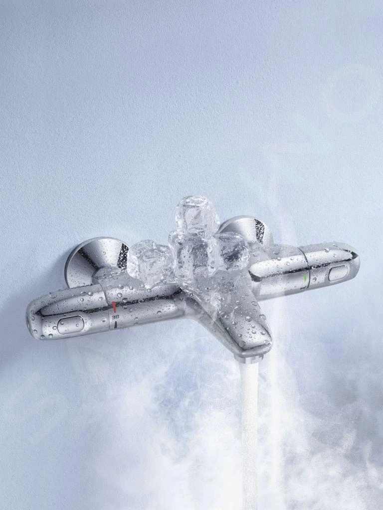 Grohe Grohtherm 1000 - Thermostatische Opbouw Badmengkraan, Chroom 34155003 8 Grohe Grohtherm 1000 - Thermostatische Opbouw Badmengkraan, Chroom 34155003 - Afbeelding 8